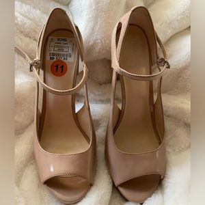 Size 11 - Nine West peep open toe ankle strap heels